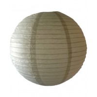 8" Paper Lantern Sandstone Regular Wire